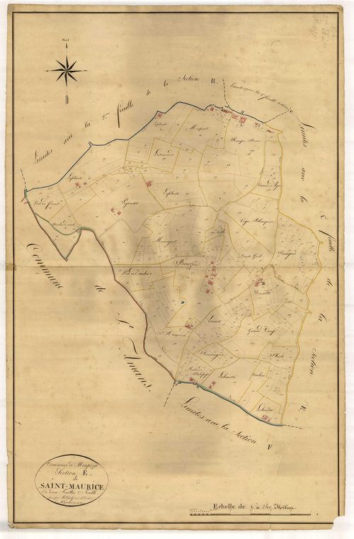 Plan napoléonien, atlas-E2 Saint-Maurice, Montpezat-d’Agenais