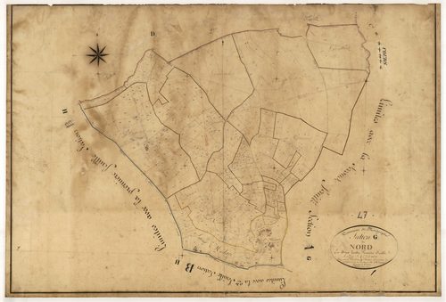 Plan napoléonien, feuille préparatoire-G1 Le Nord, Montpezat-d’Agenais
