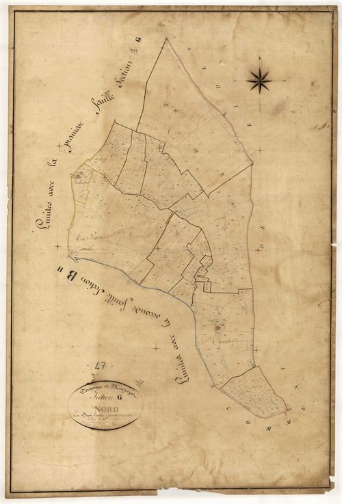 Plan napoléonien, feuille préparatoire-G2 Le Nord, Montpezat-d’Agenais
