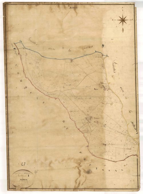 Plan napoléonien, feuille préparatoire-I1 Floirac, Montpezat-d’Agenais
