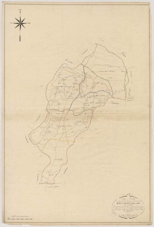 Plan napoléonien, atlas-TA, Montpouillan