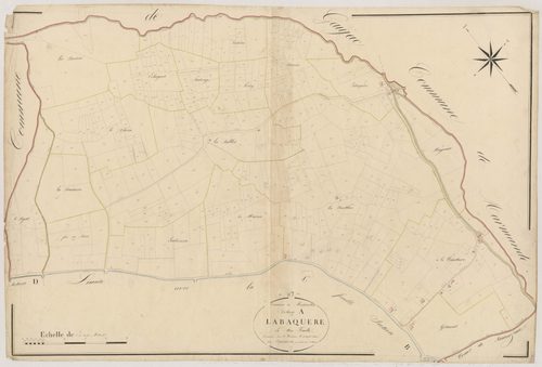Plan napoléonien, atlas-A Labaquère, Montpouillan