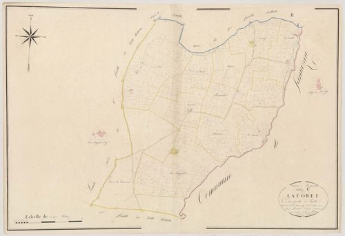 Plan napoléonien, atlas-C1 La Forêt, Montpouillan