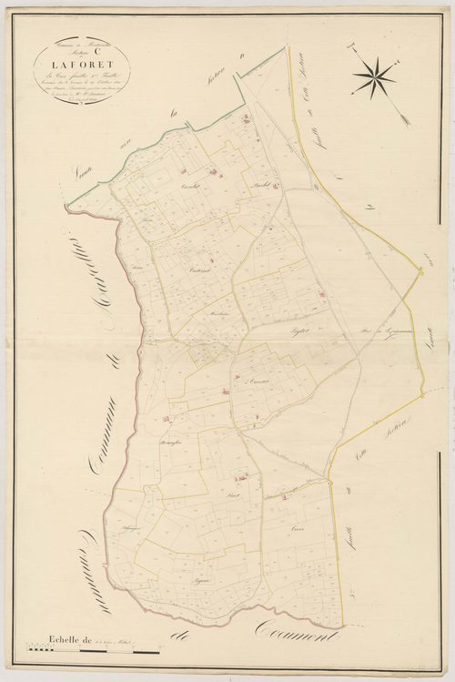 Plan napoléonien, atlas-C2 La Forêt, Montpouillan