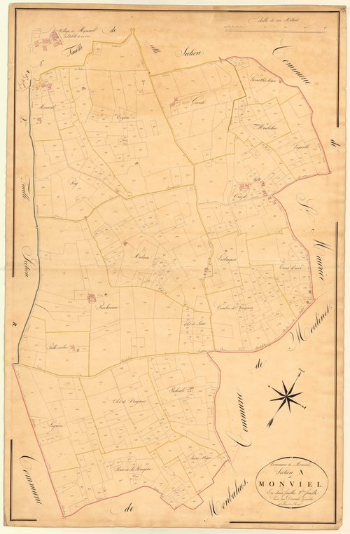 Plan napoléonien, atlas-A2 Monviel, Monviel