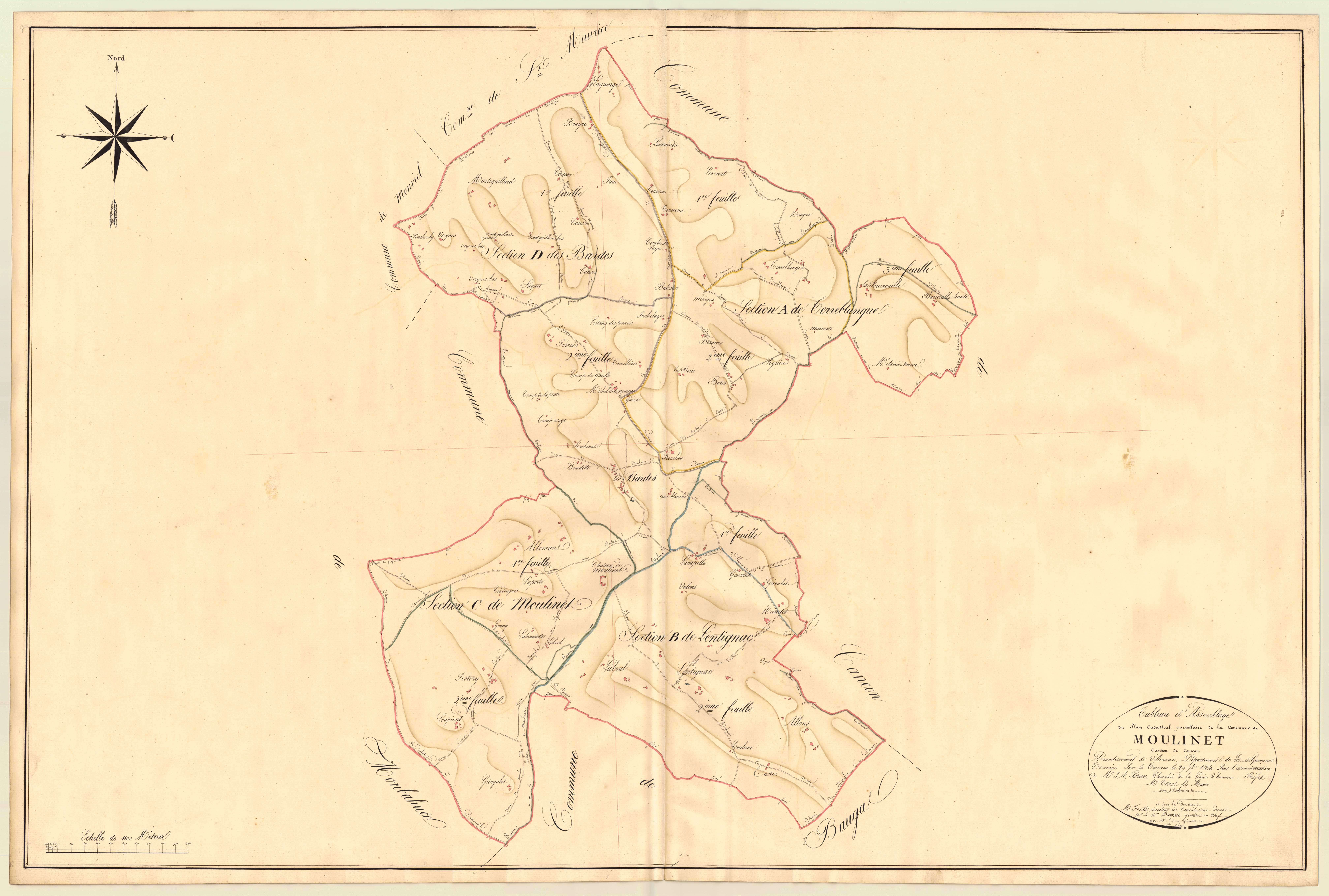 Plan napoléonien, atlas-TA, Moulinet