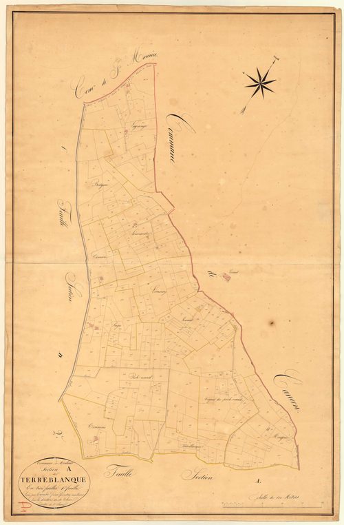 Plan napoléonien, atlas-A1 Terreblanque, Moulinet