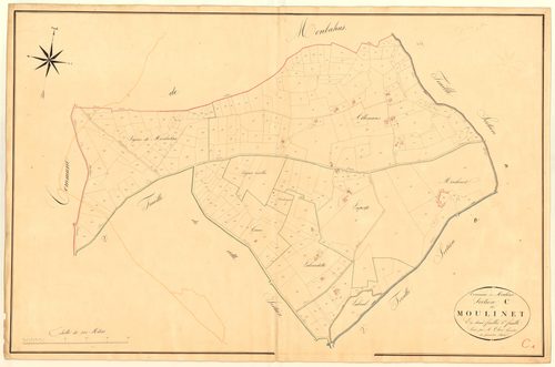 Plan napoléonien, atlas-C1 Moulinet, Moulinet