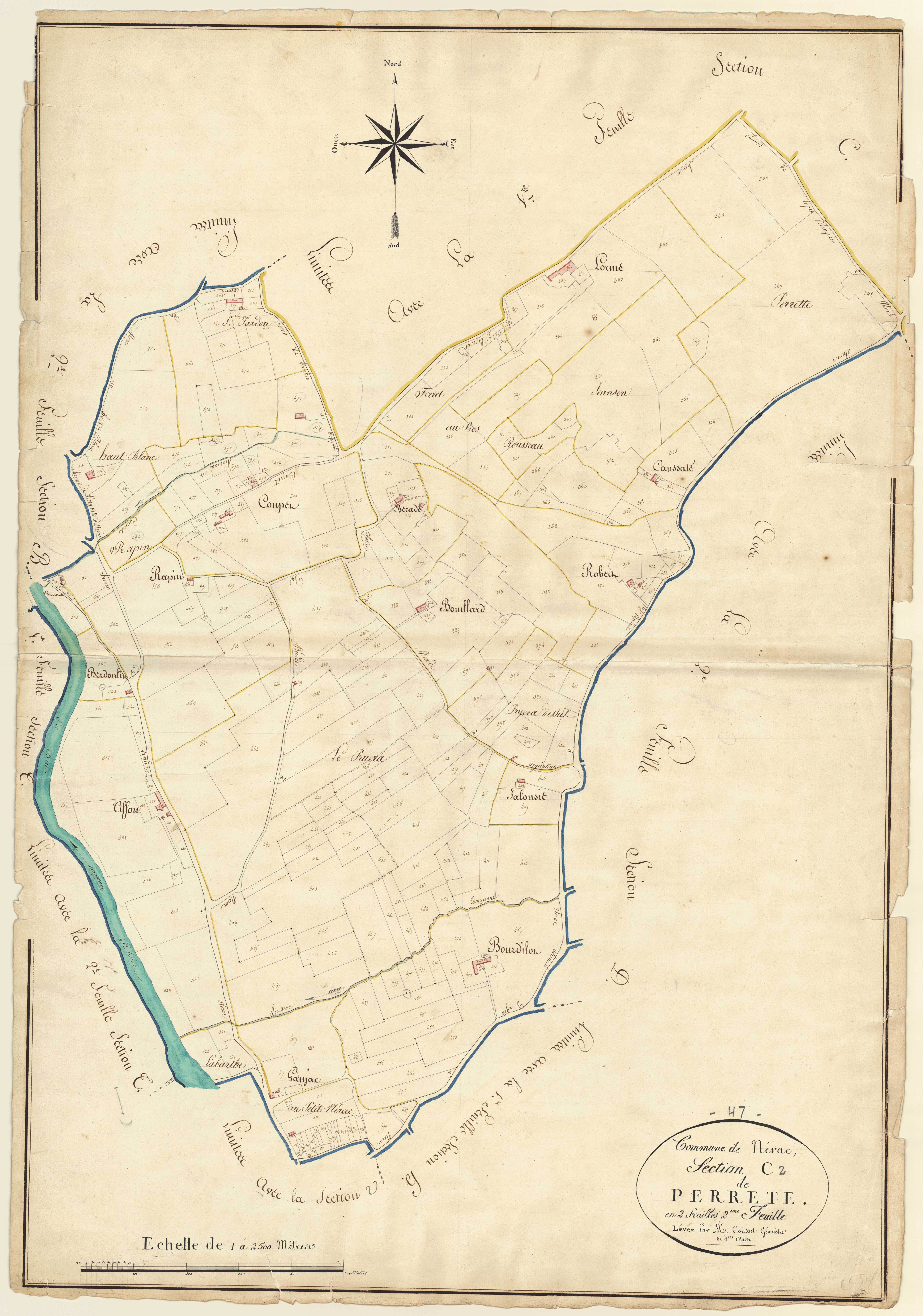 Plan napoléonien, atlas-C2 Perrete, Nérac