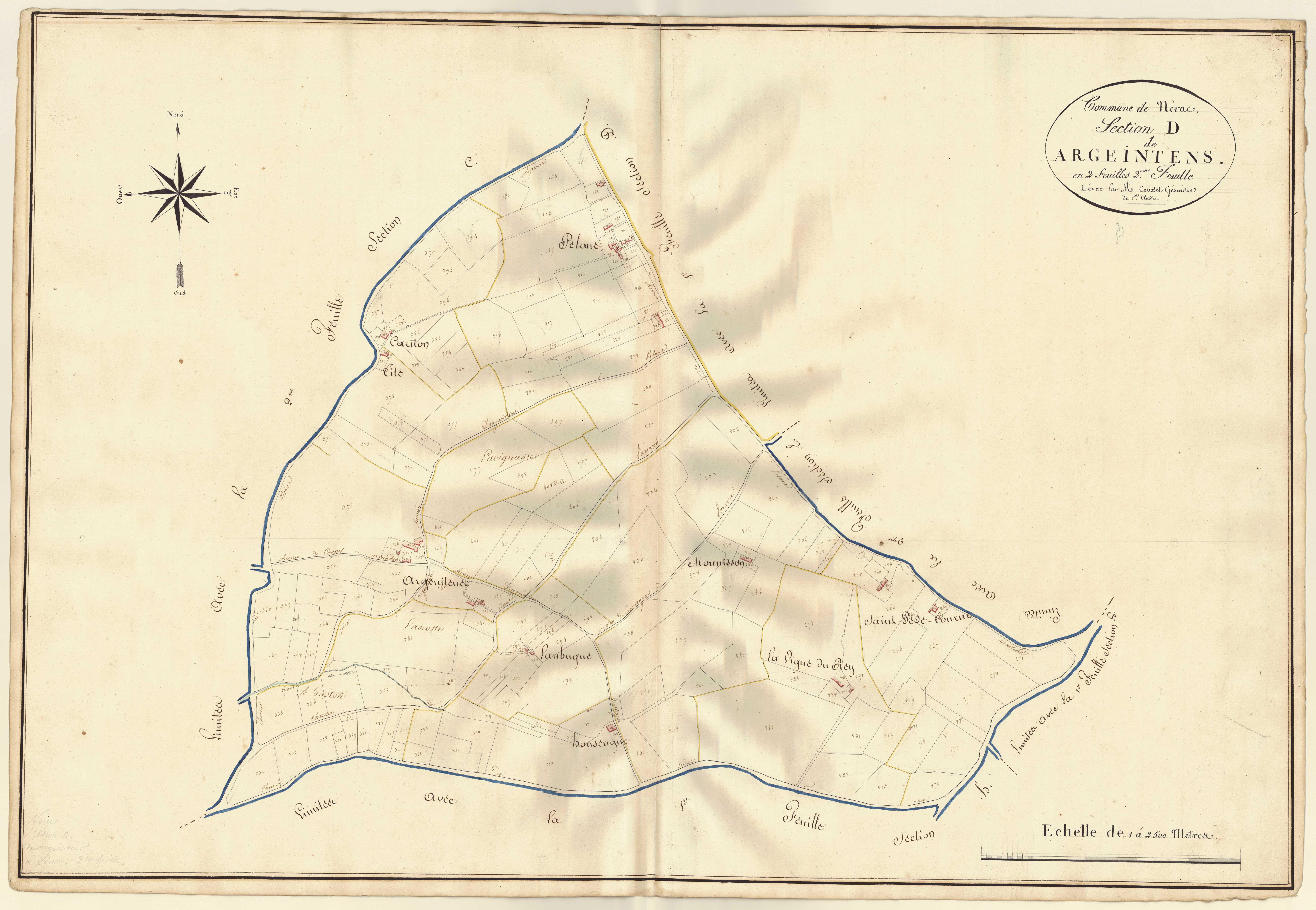 Plan napoléonien, atlas-D2 Argeintens, Nérac