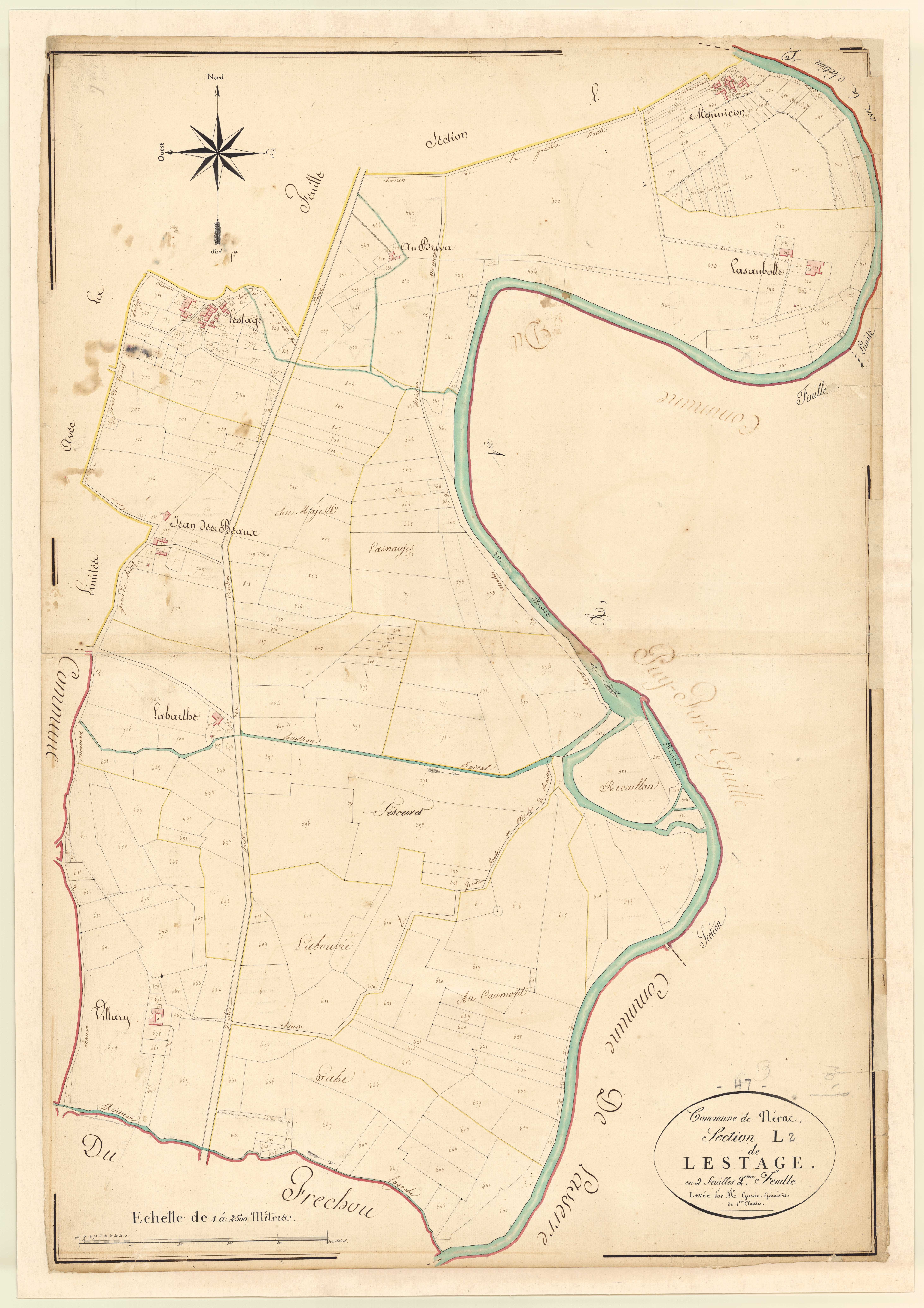Plan napoléonien, atlas-L2 Lestage, Nérac