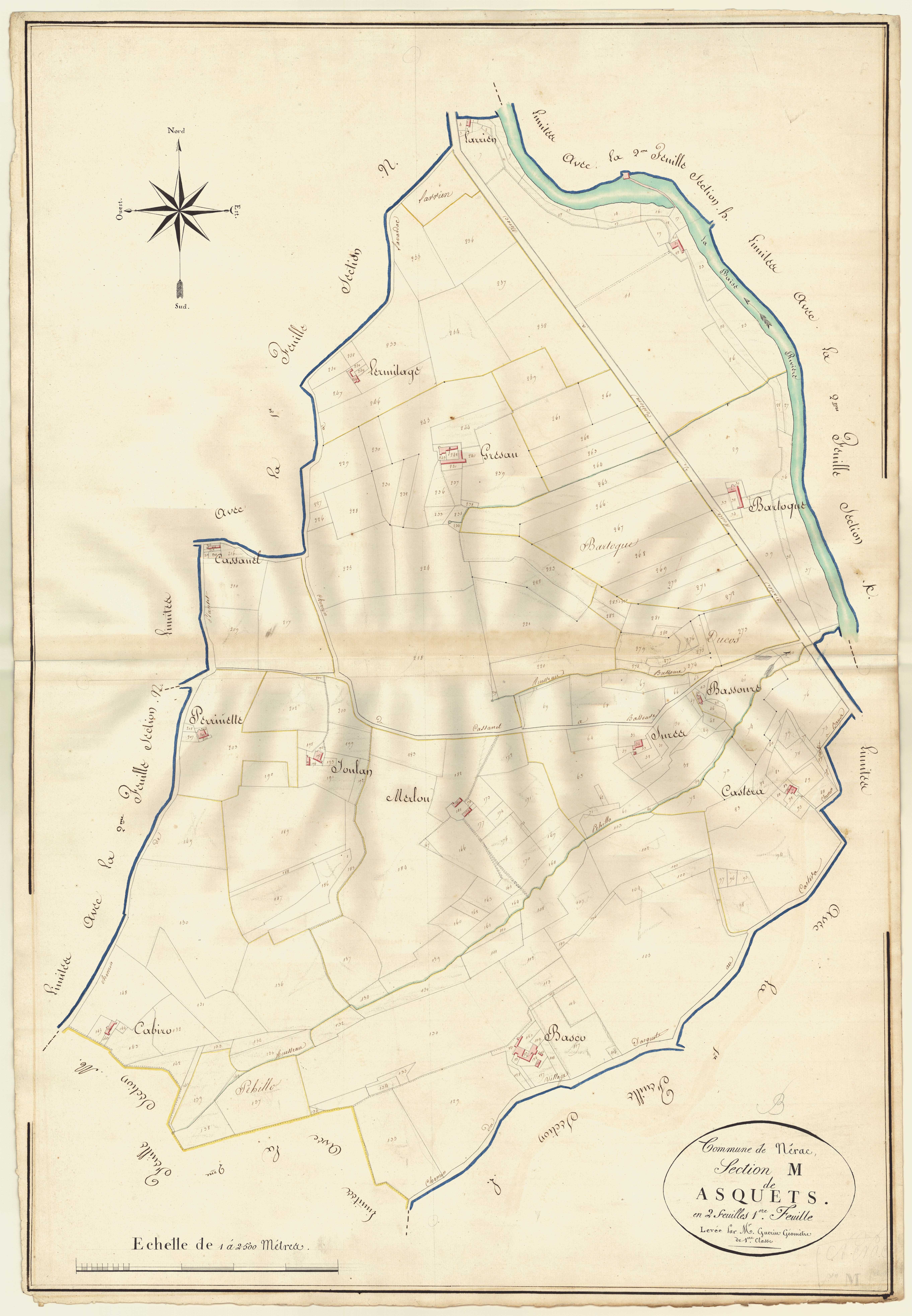 Plan napoléonien, atlas-M1 Asquets, Nérac