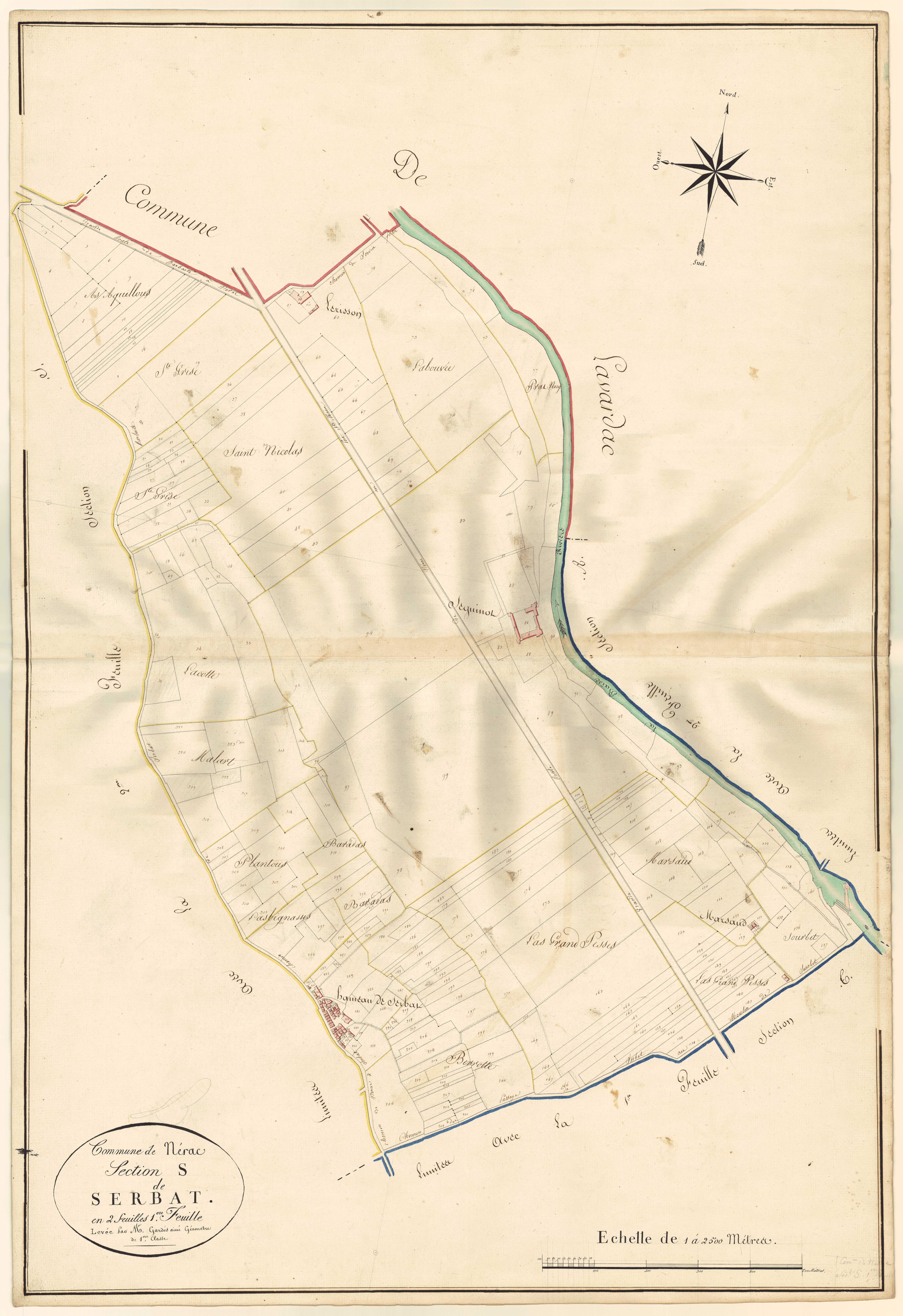 Plan napoléonien, atlas-S1 Serbat, Nérac