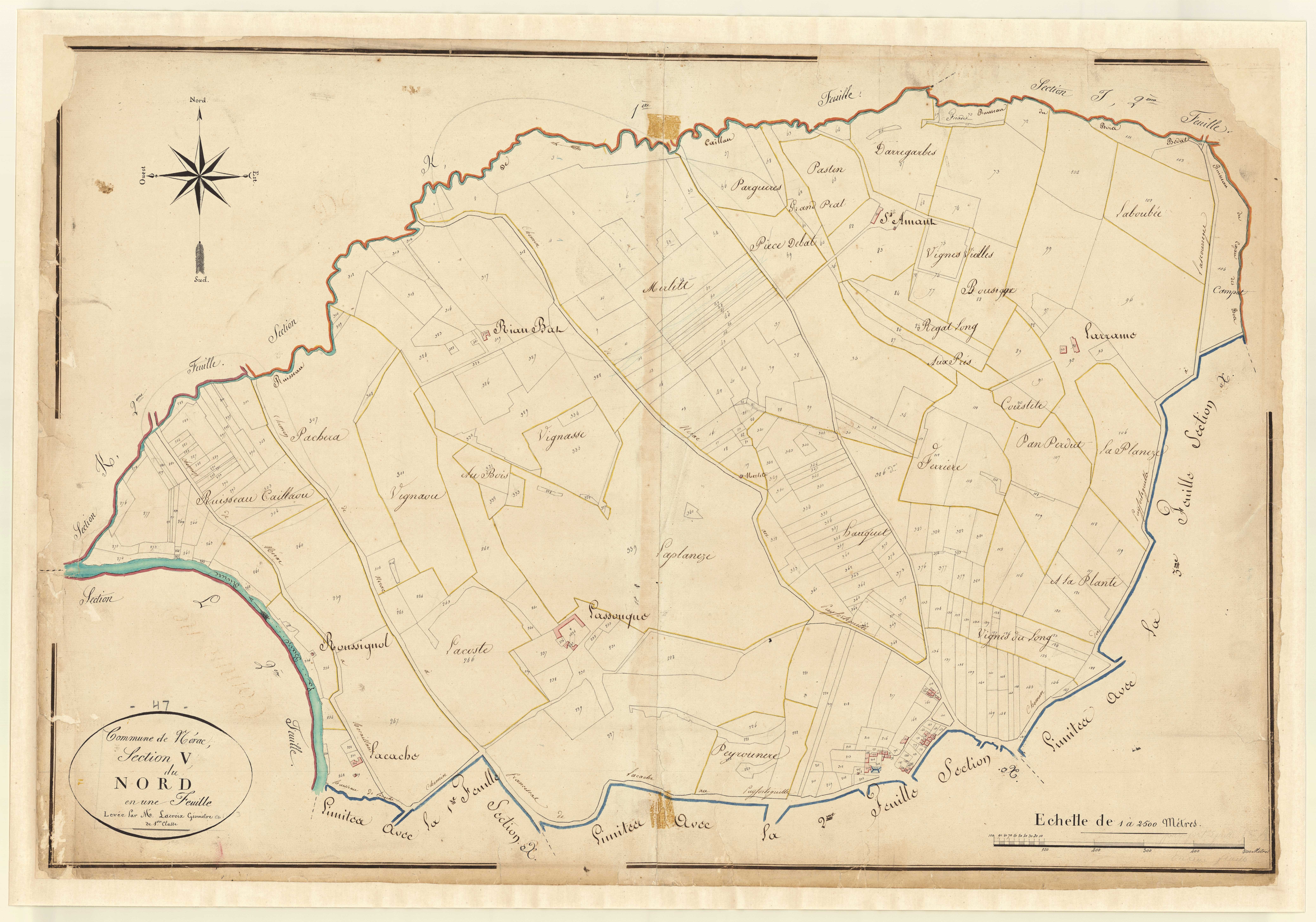 Plan napoléonien, atlas-V Le Nord, Nérac