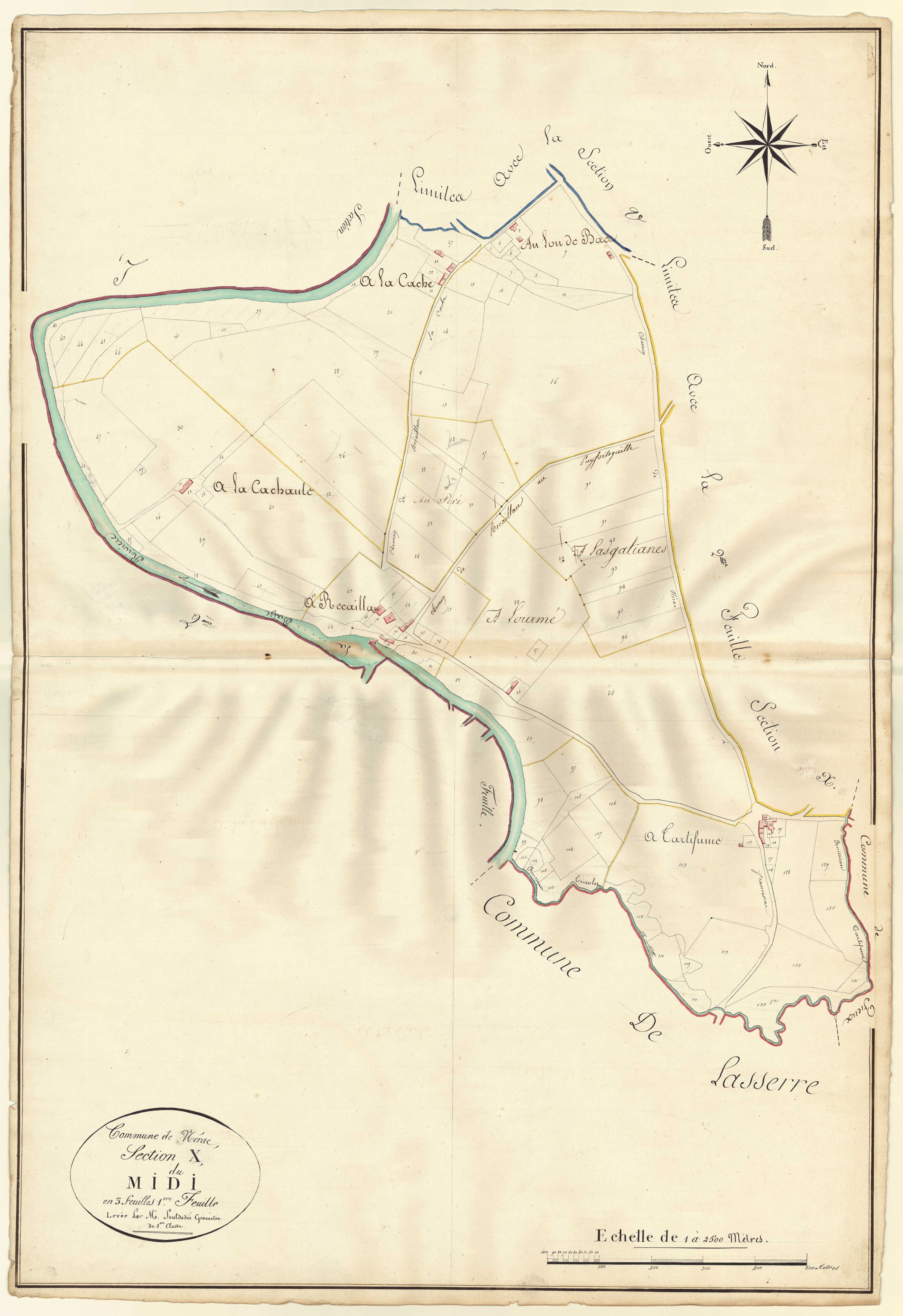 Plan napoléonien, atlas-X1 Le Midi, Nérac