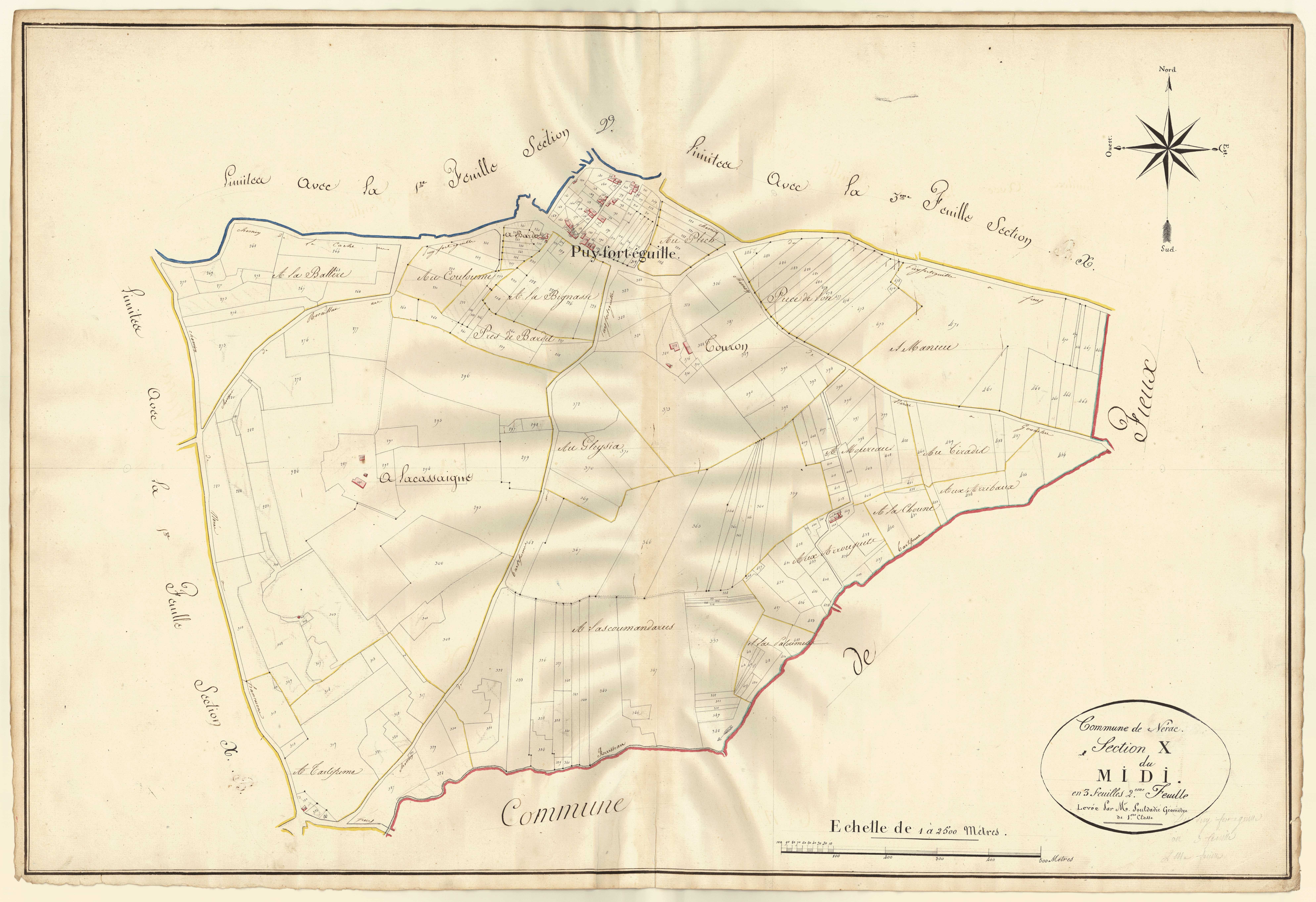 Plan napoléonien, atlas-X2 Le Midi, Nérac