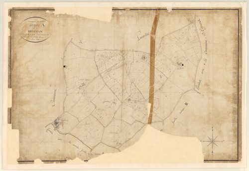 Plan napoléonien, feuille préparatoire-A1 Brécham, Nérac