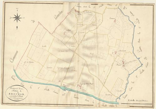 Plan napoléonien, atlas-A2 Brécham, Nérac