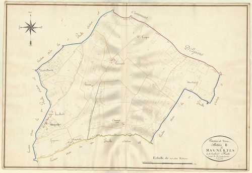 Plan napoléonien, atlas-B1 Magnertes, Nérac