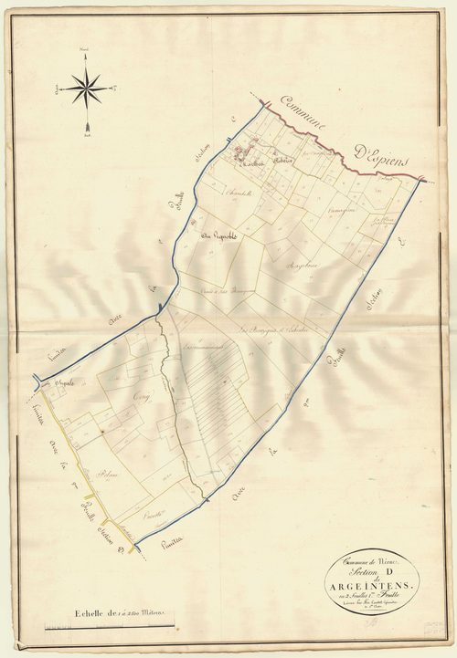 Plan napoléonien, atlas-D1 Argeintens, Nérac