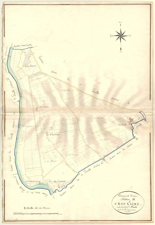 Plan napoléonien, atlas-H2 Crouxaire, Nérac