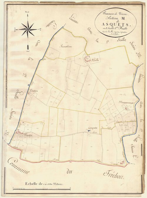 Plan napoléonien, atlas-M2 Asquets, Nérac