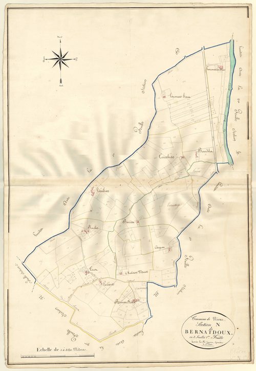 Plan napoléonien, atlas-N1 Bernatdoux, Nérac