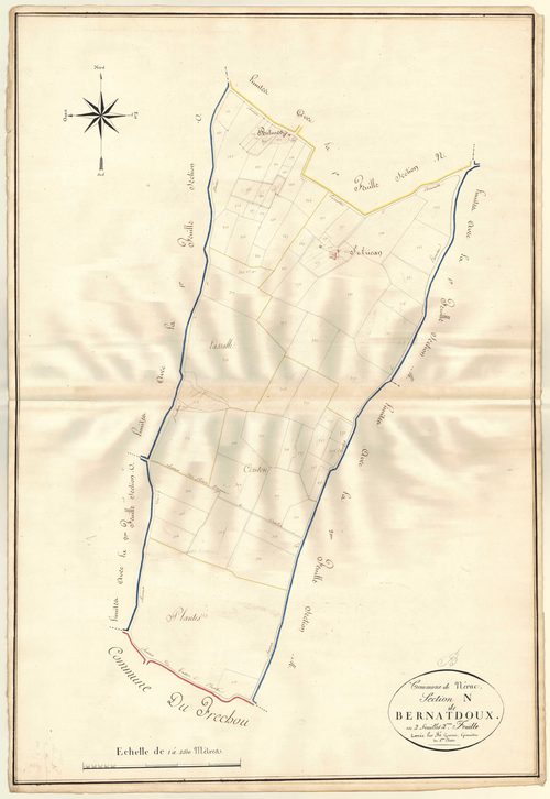 Plan napoléonien, atlas-N2 Bernatdoux, Nérac