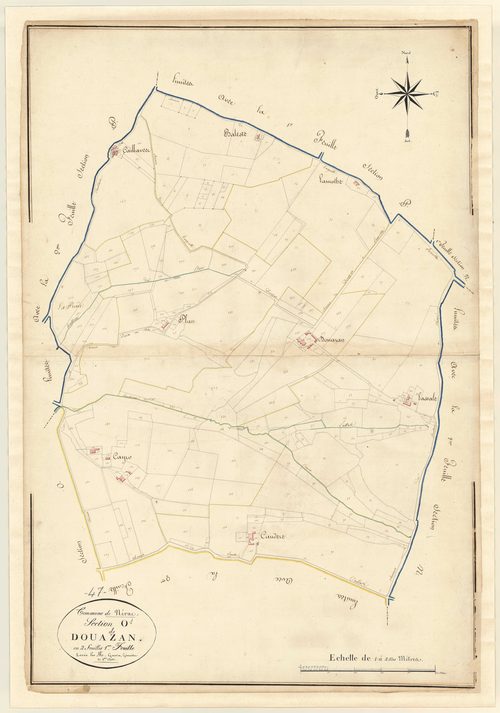 Plan napoléonien, atlas-O1 Douazan, Nérac