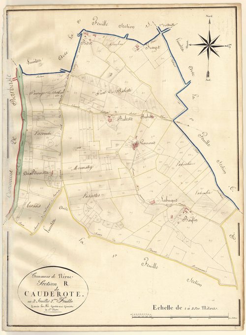 Plan napoléonien, atlas-R2 Cauderote, Nérac