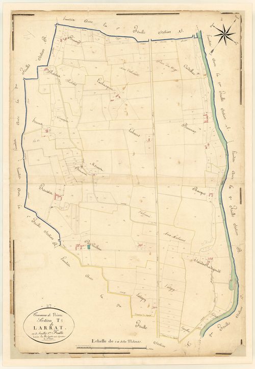 Plan napoléonien, atlas-T1 Larrat, Nérac