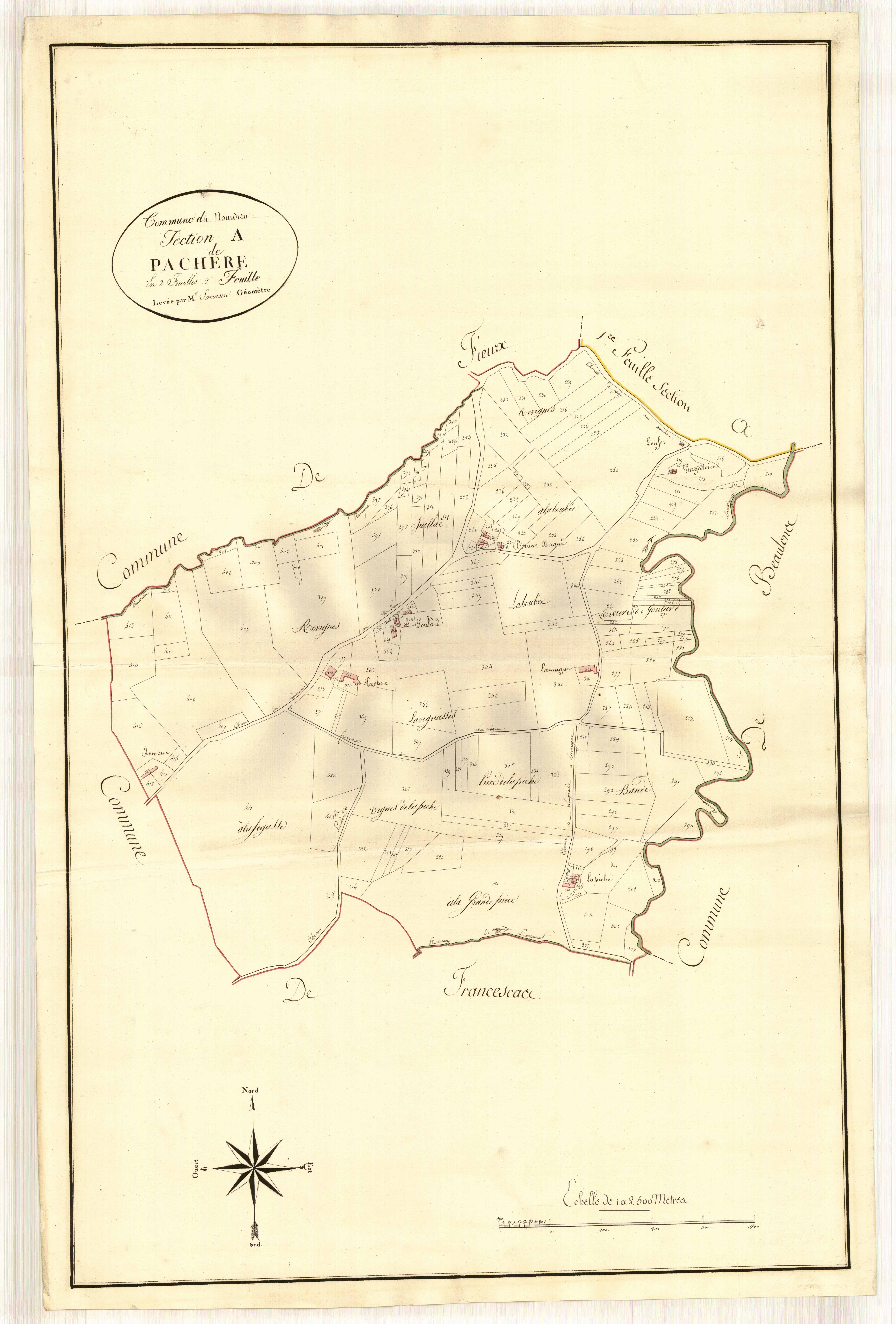Plan primitif, atlas-A2 Pachère, Nomdieu