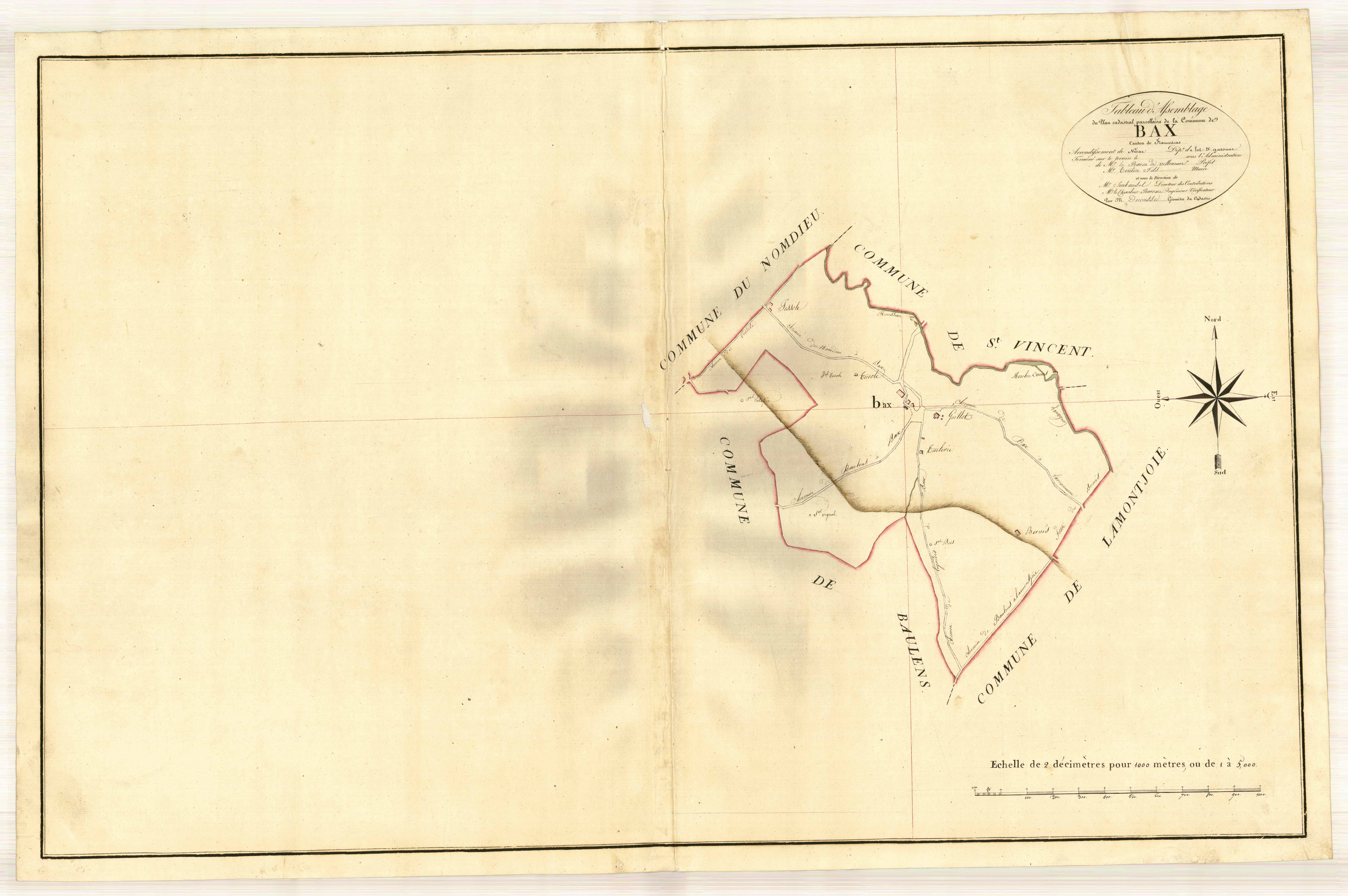 Plan primitif, atlas-TA, Bax (voir Nomdieu)