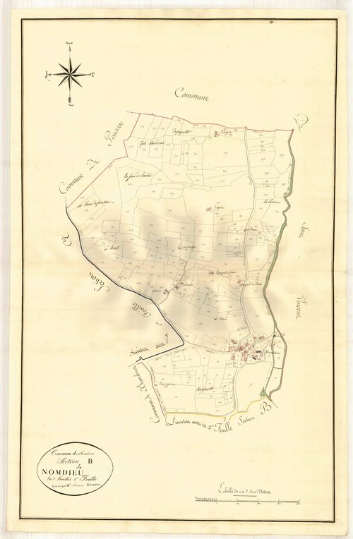 Plan primitif, atlas-B1 Nomdieu, Nomdieu