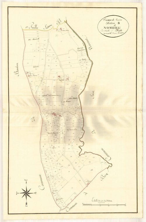 Plan primitif, atlas-B2 Nomdieu, Nomdieu