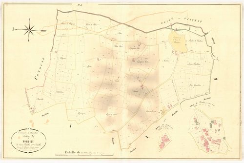 Plan napoléonien, atlas-A2 Nomdieu, Nomdieu