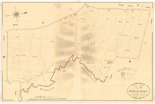 Plan napoléonien, atlas-D1 L’Eglise de Baulens, Nomdieu
