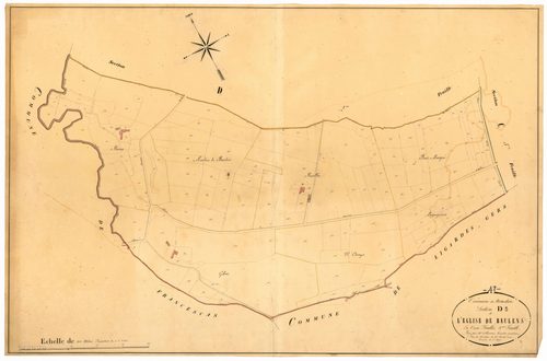 Plan napoléonien, atlas-D3 L’Eglise De Baulens, Nomdieu