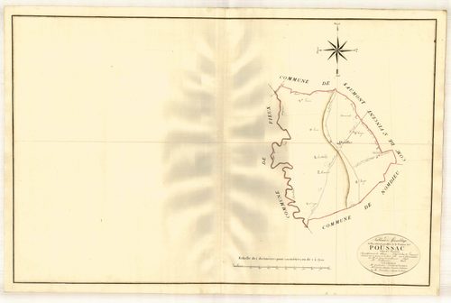 Plan primitif, atlas-TA, Poussac (voir Nomdieu)