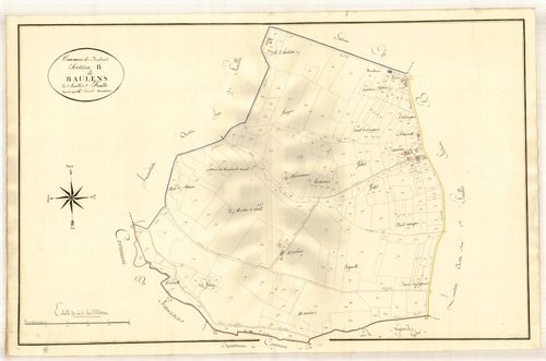 Plan primitif, atlas-B2 Beaulens, Beaulens (voir Nomdieu)