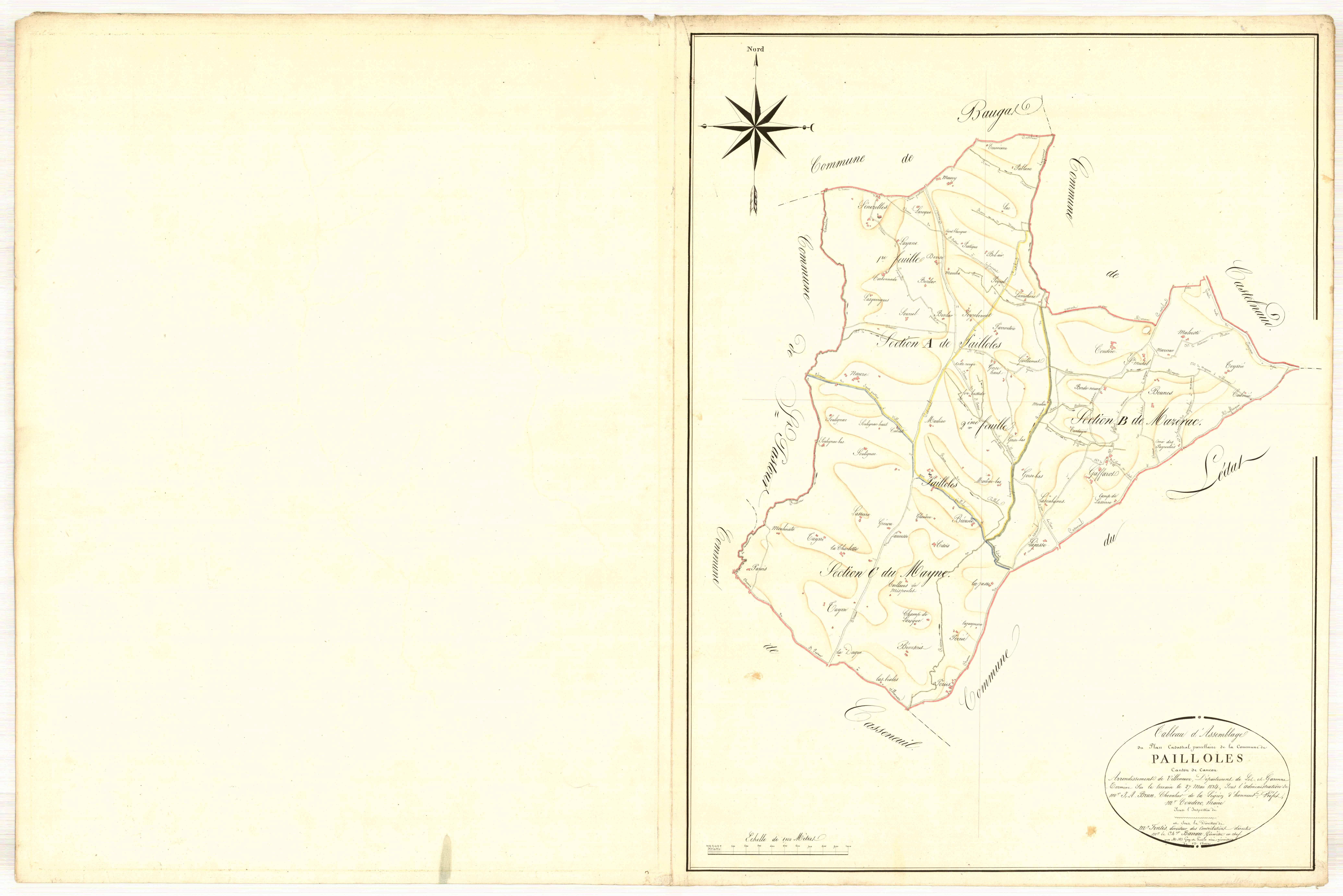 Plan napoléonien, atlas-TA, Pailloles