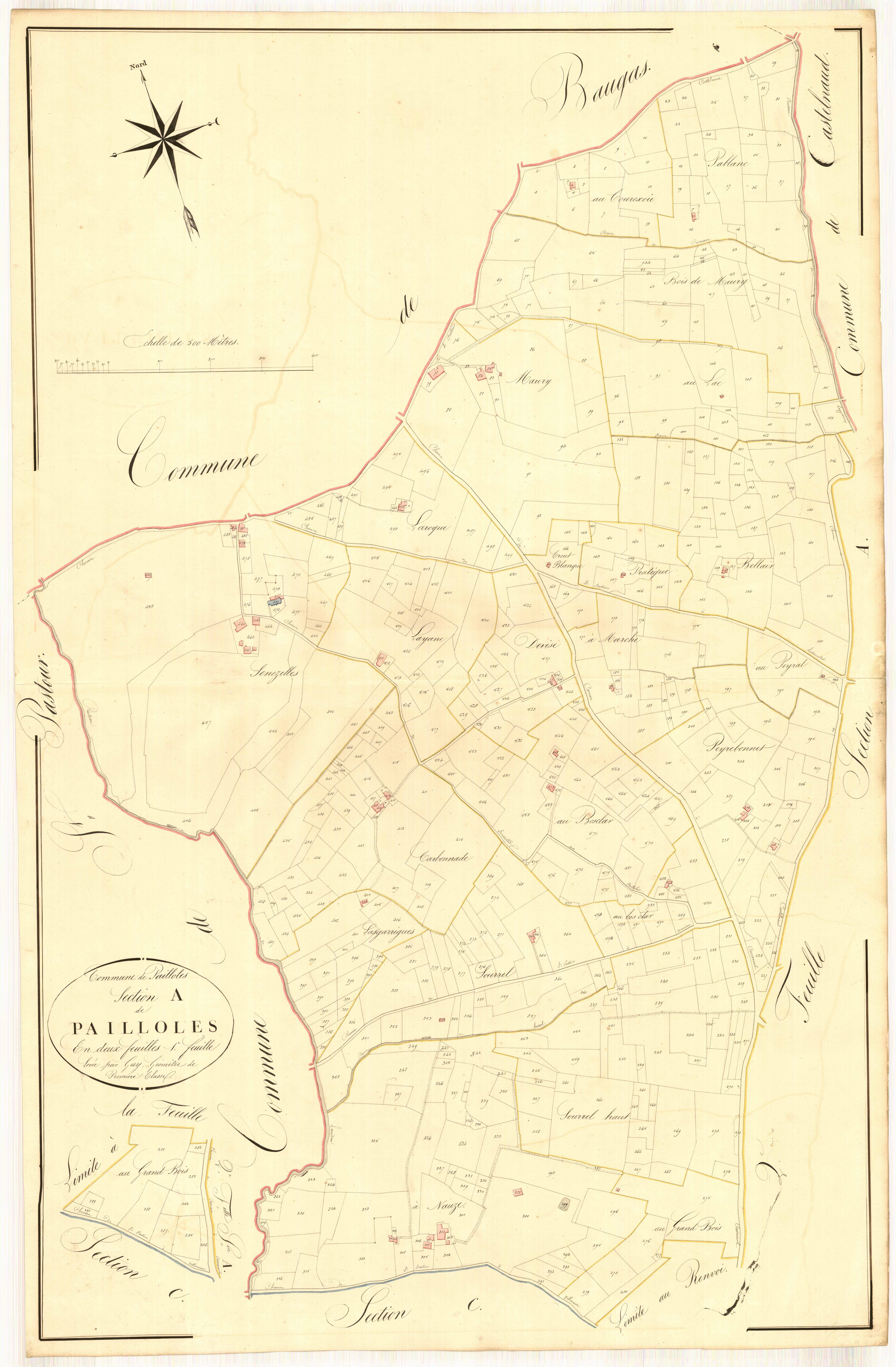 Plan napoléonien, atlas-A1 Pailloles, Pailloles