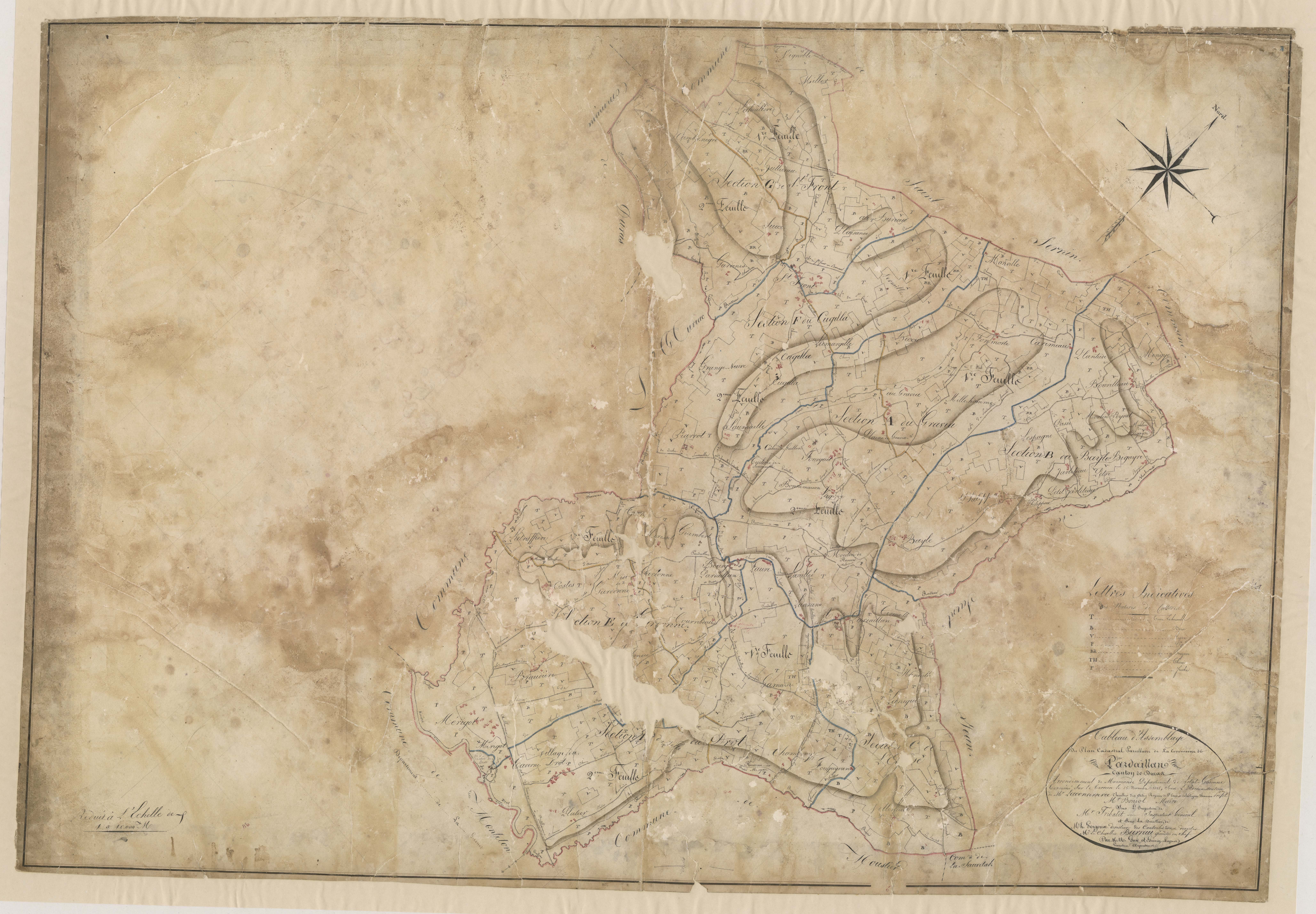 Plan napoléonien, atlas-TA, Pardaillan
