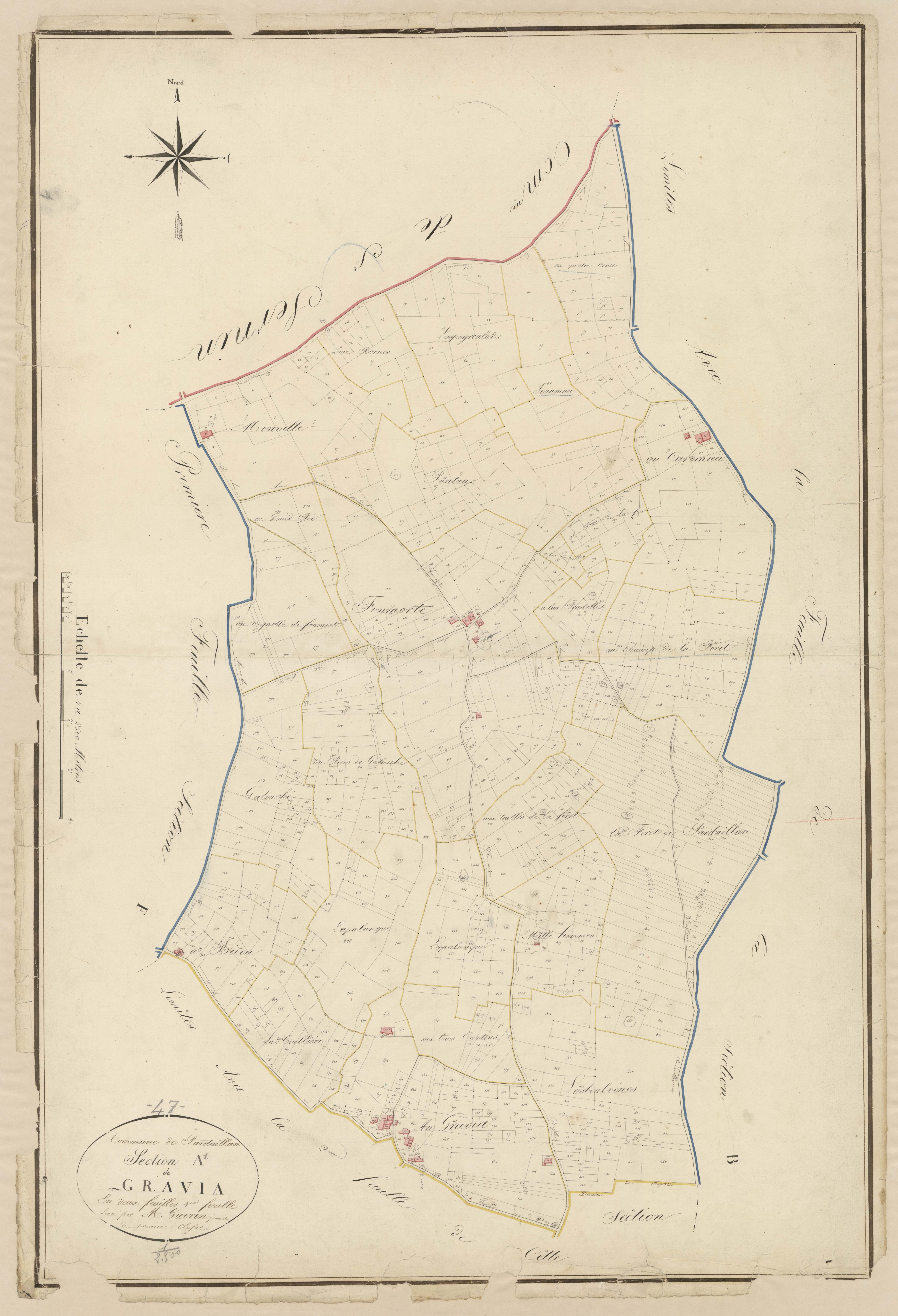Plan napoléonien, atlas-A1 Gravia, Pardaillan
