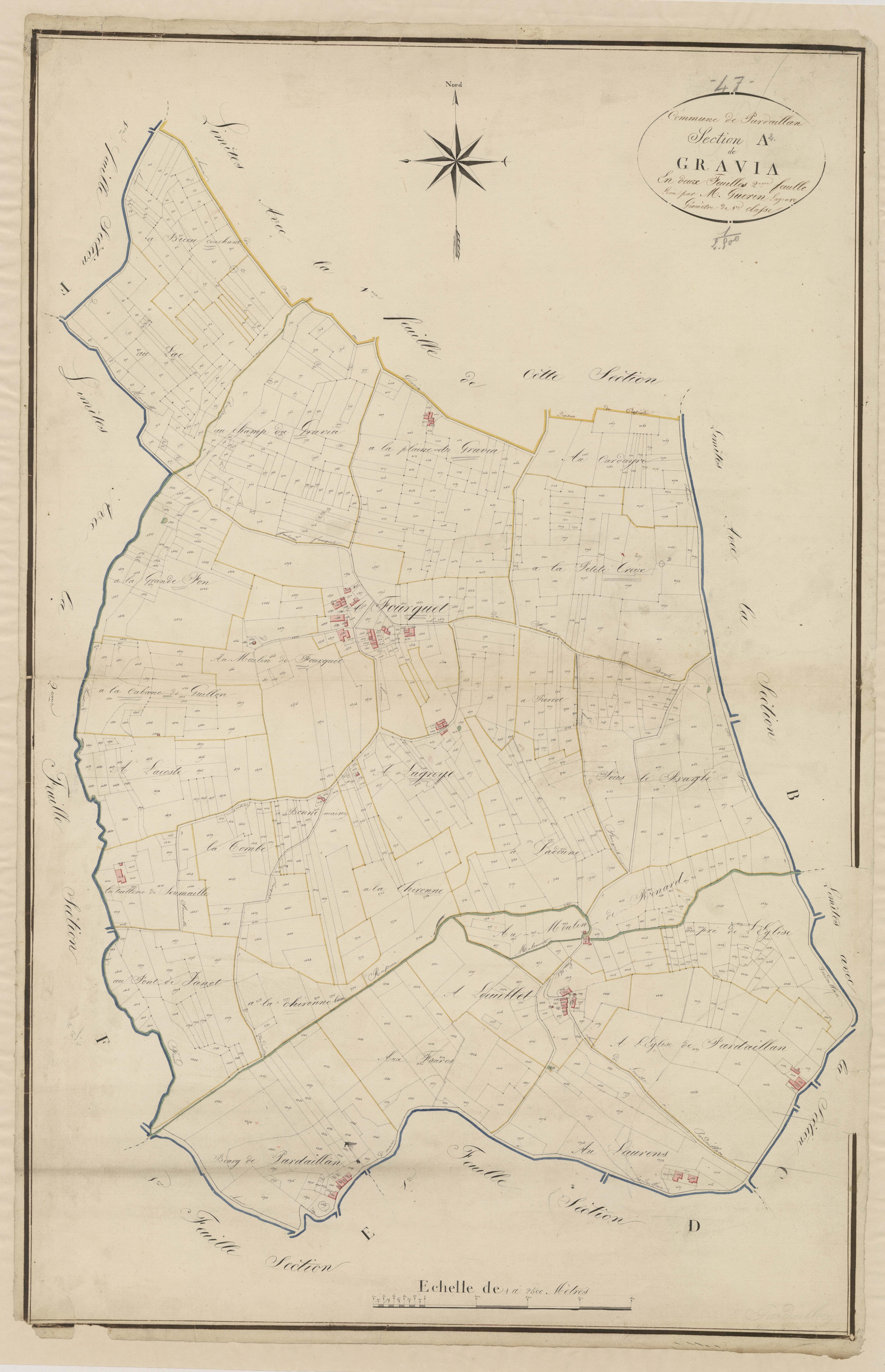 Plan napoléonien, atlas-A2 Gravia, Pardaillan