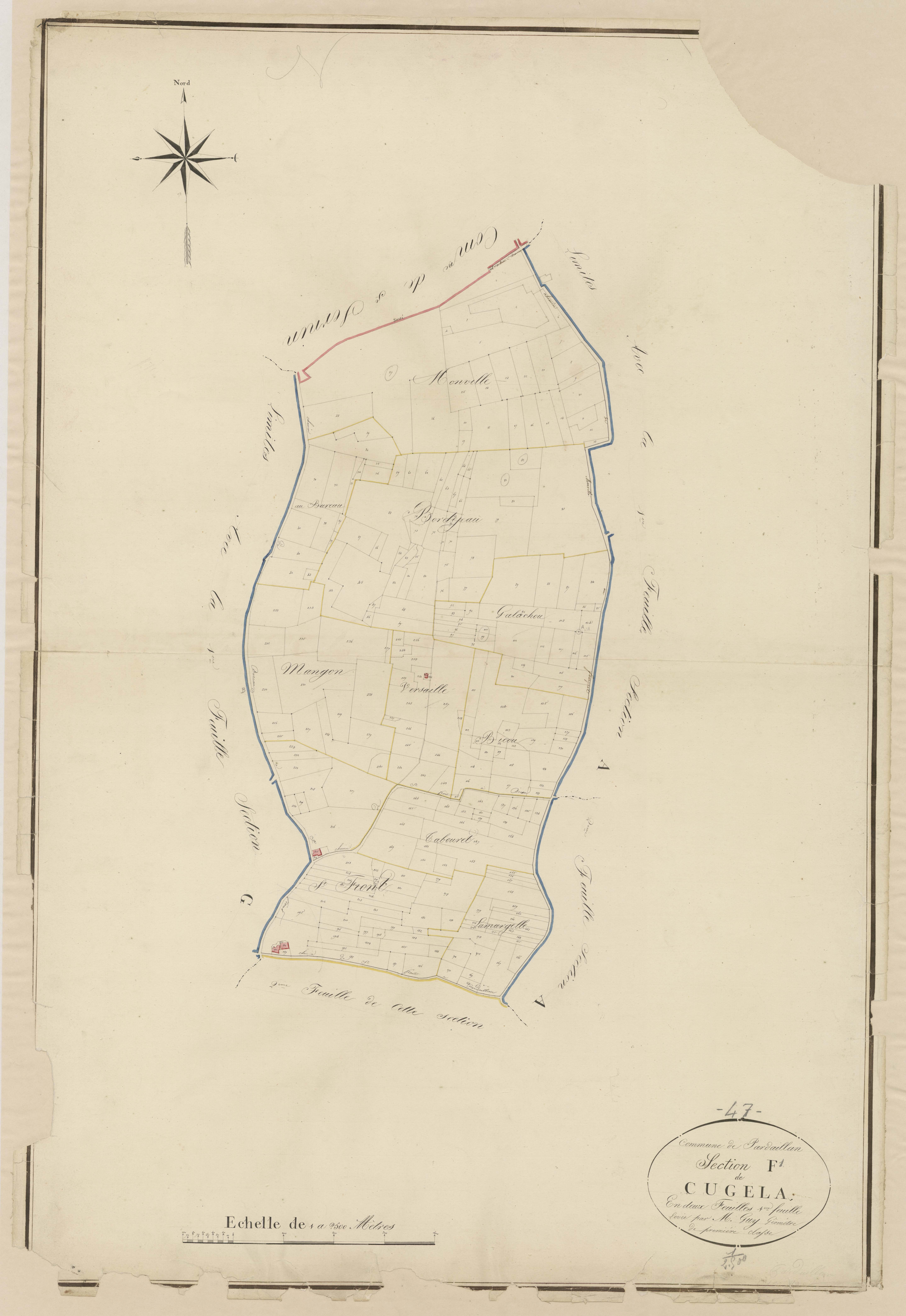 Plan napoléonien, atlas-F1 Gugela, Pardaillan