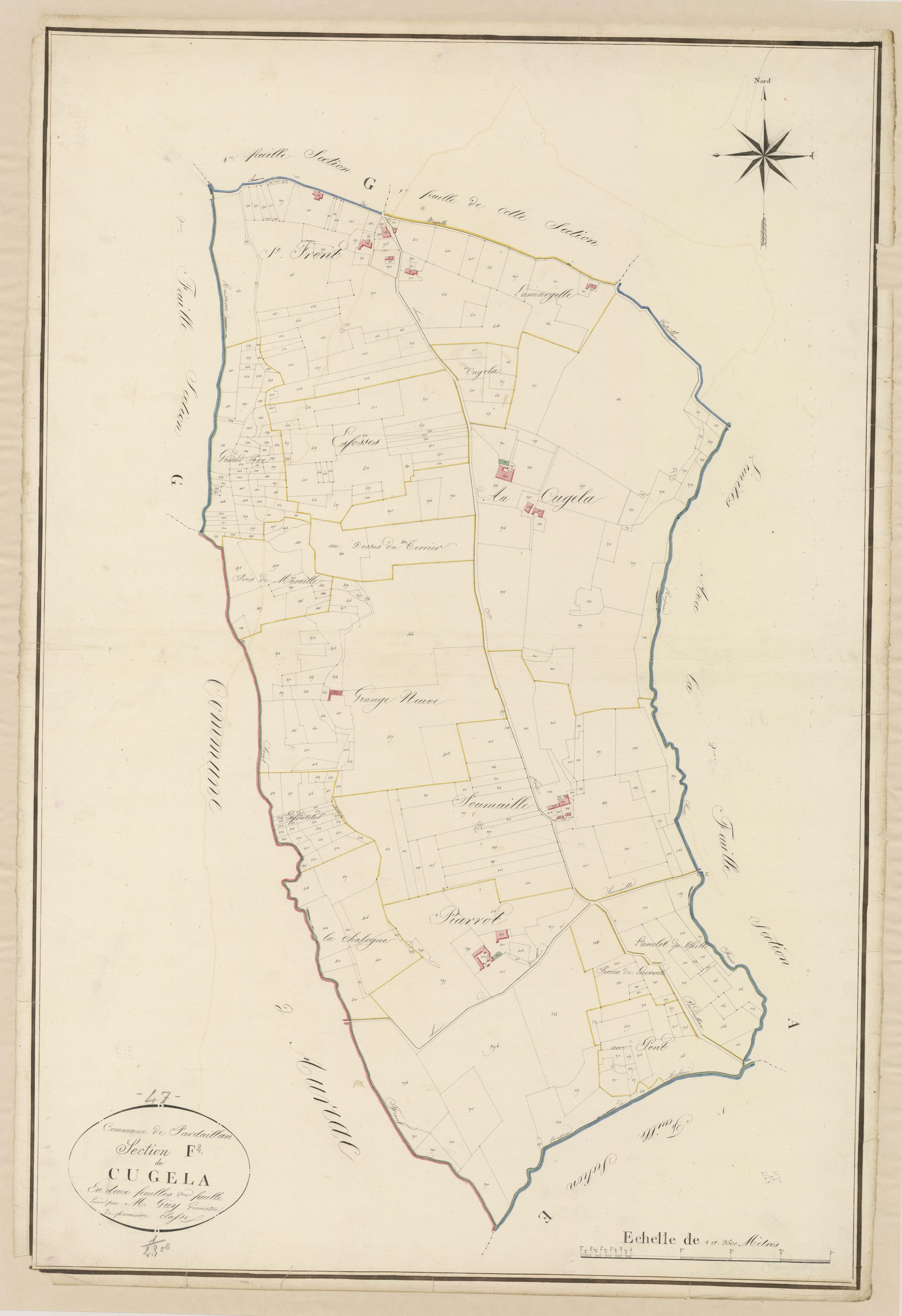 Plan napoléonien, atlas-F2 Gugela, Pardaillan