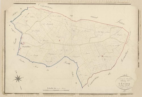 Plan napoléonien, atlas-C L’Eglise, Pardaillan
