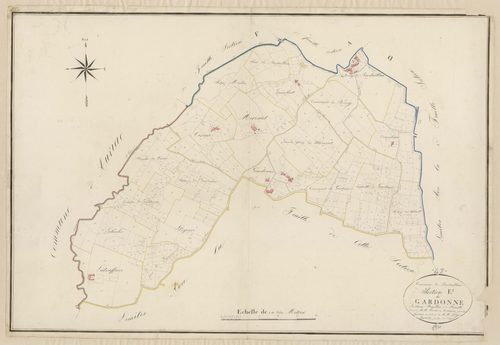 Plan napoléonien, atlas-E1 Gardonne, Pardaillan