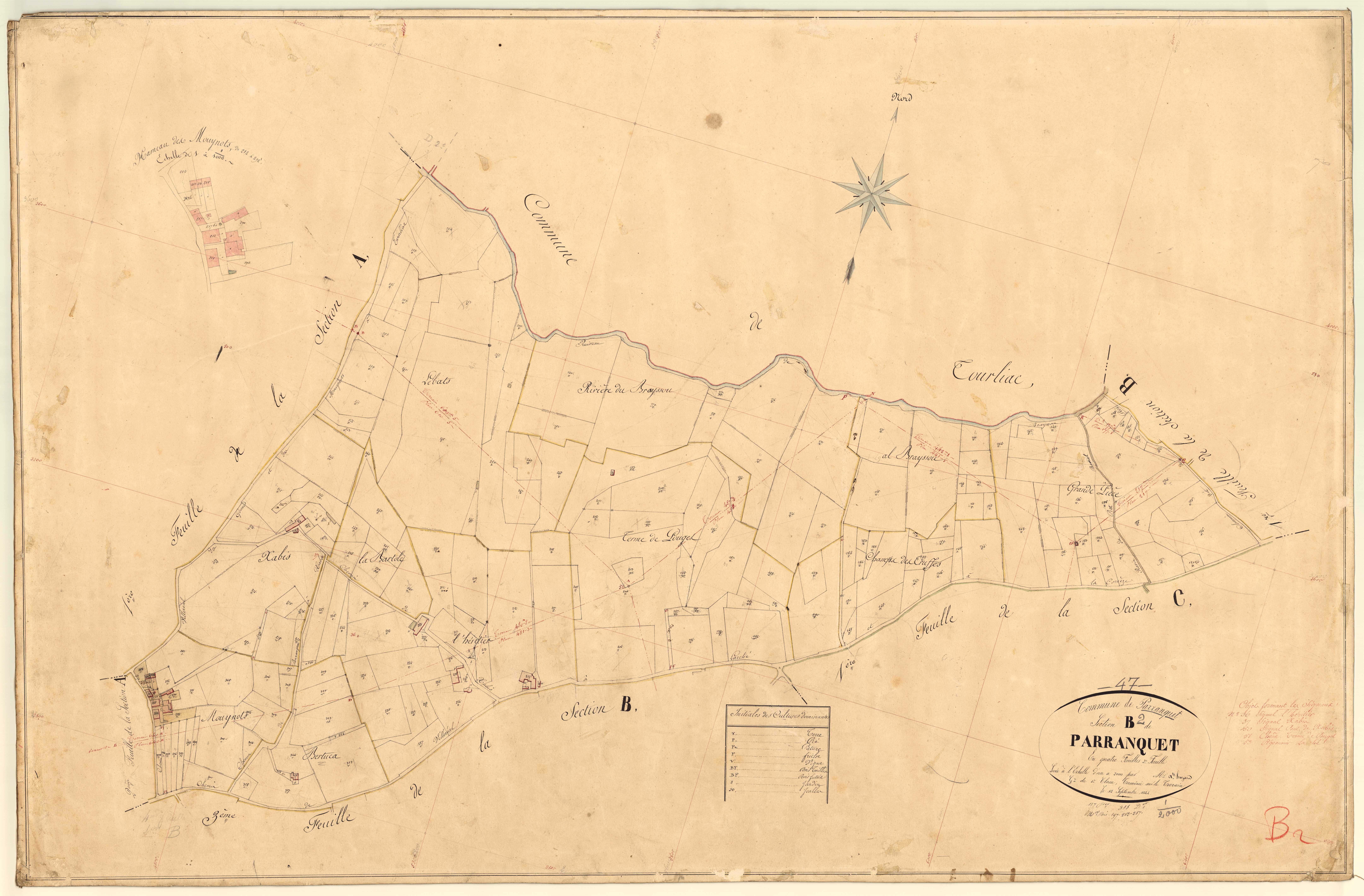 Plan napoléonien, feuille préparatoire-B2 Parranquet, Parranquet